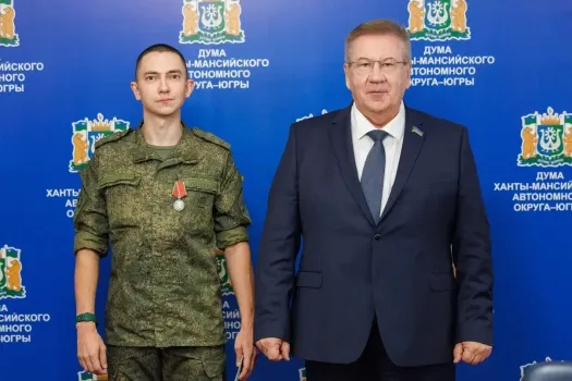 Офицер из Ханты-Мансийска награжден медалью Суворова за отражение атаки дронов