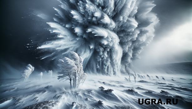 Резкое похолодание и снежные бури в ХМАО: столбики термометров опустятся до -21