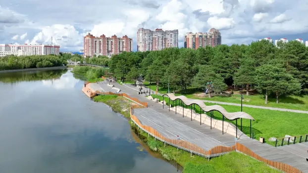 В Сургуте открыли обновлённую набережную на реке Сейма