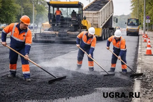 Объем дорожных работ в Югре в 2025-м вырос на 44%