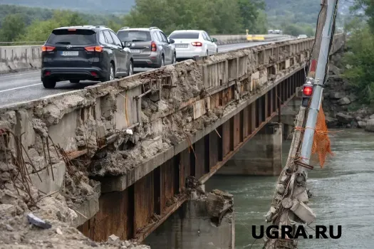 В ХМАО закрыли для большегрузов опасный мост через Обь, водителям предложили альтернативу