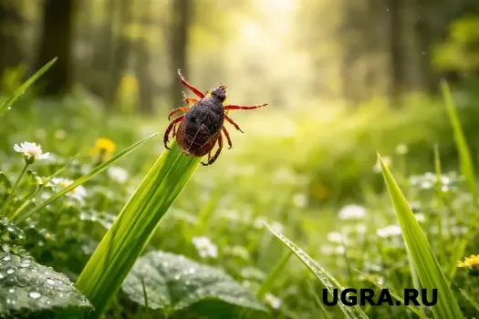 В Югре предупредили о ранней активизации клещей