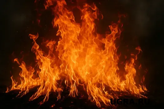 В Радужном при пожаре в жилом доме спасли пожилую женщину