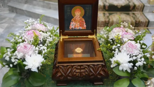 В Нефтеюганск прибыли мощи святителя Спиридона Тримифунтского