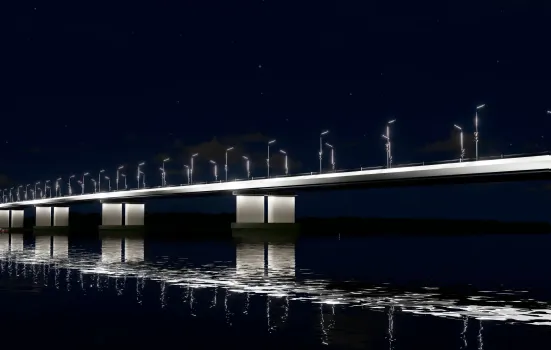 Мост &laquo;Звезда Оби&raquo; в Сургуте засияет новой подсветкой