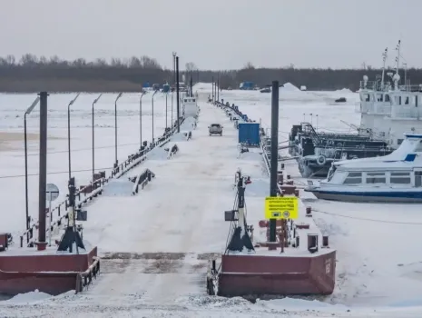 Переправу через Обь в Югре закроют из-за демонтажа моста